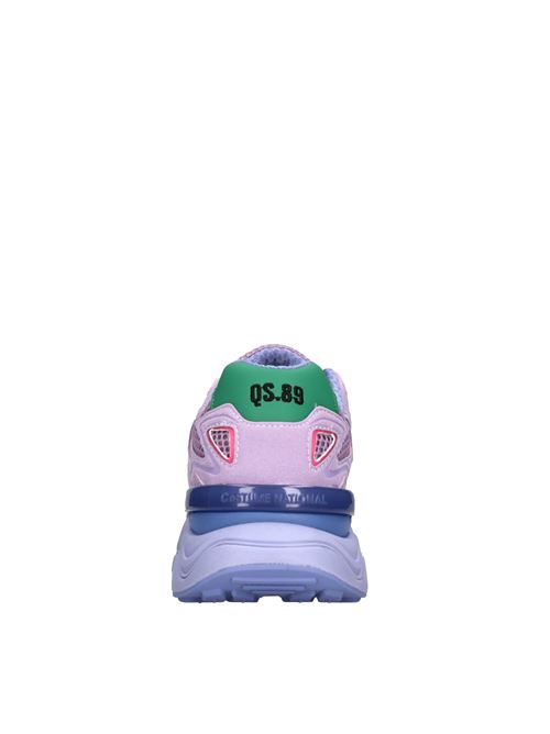 Sneakers in pelle e tessuto C'N'C | 25501/CP CVIOLA-VERDE